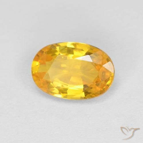 0.57ct Natural Dourado Safira, oval, VVS
