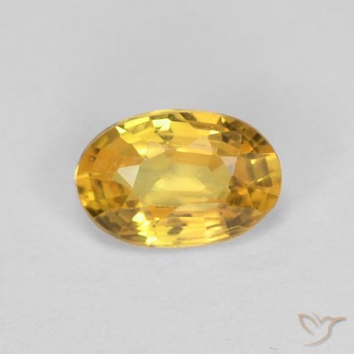 0.59ct Natural Dourado Safira, oval, VVS