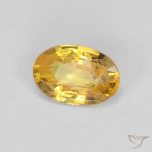 Safira Dourado Natural 0.59ct, oval, VVS