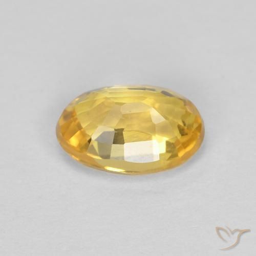 Safira Dourado Natural 0.59ct, oval, VVS