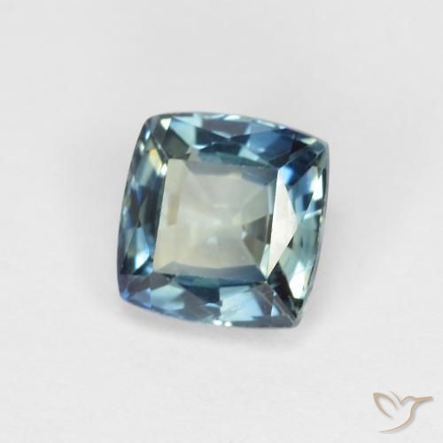 Safira Cerceta Natural 0.97ct, Almofada, VS