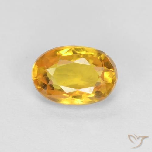 0.60ct Natural Dourado Safira, oval, VVS
