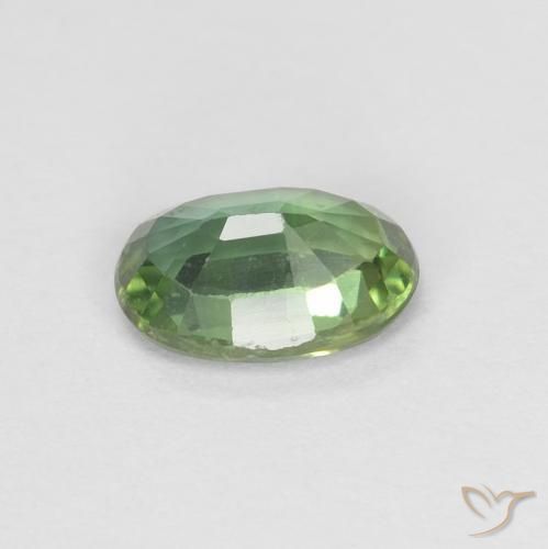 Safira Verde floresta Natural 0.53ct, oval, VVS-VS