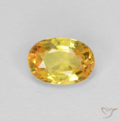 0.57ct Natural Dourado Safira, oval, VS