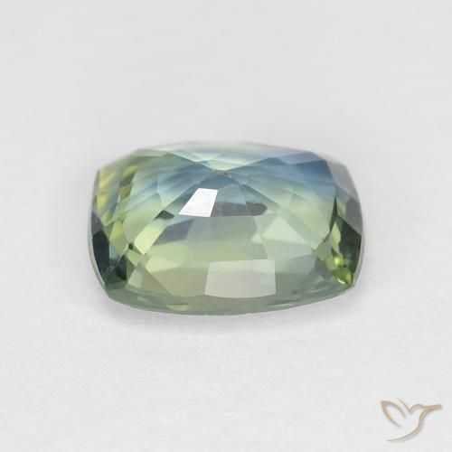 Safira Multicolorido Natural 1.29ct, Almofada, VVS