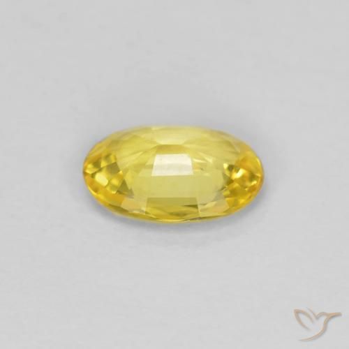 Safira Amarelo Toscana Natural 0.43ct, oval, VVS