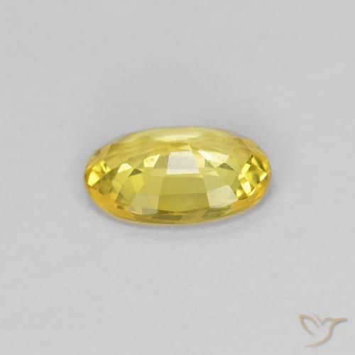 Safira Amarelo Toscana Natural 0.48ct, oval, VVS-VS