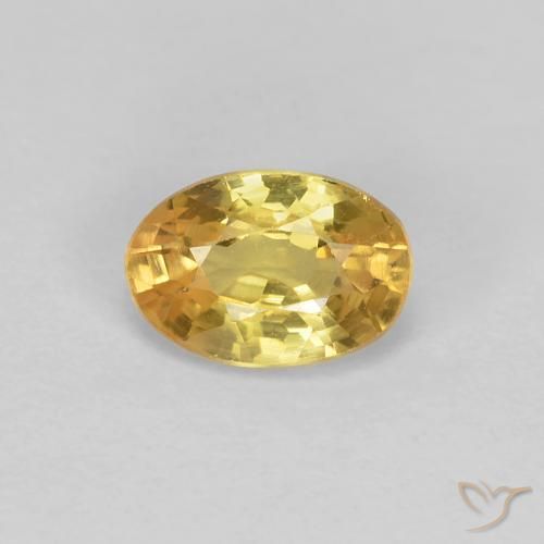 0.65ct Natural Amarelo Toscana Safira, oval, VVS-VS