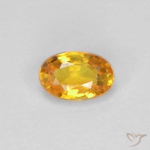 0.57ct Natural Dourado Safira, oval, VVS