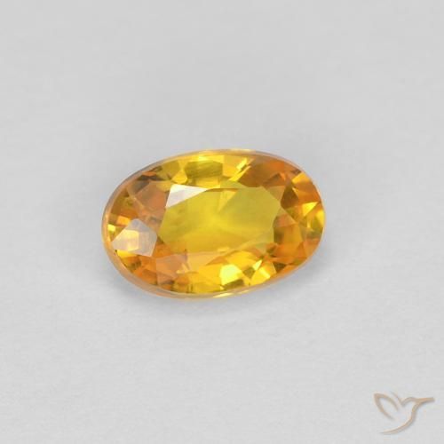 Safira Dourado Natural 0.57ct, oval, VVS
