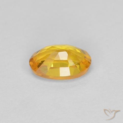 Safira Dourado Natural 0.57ct, oval, VVS