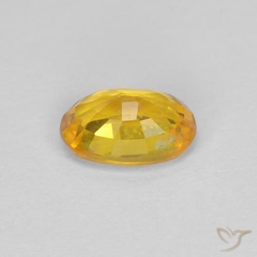 Safira Dourado Natural 0.68ct, oval, VVS