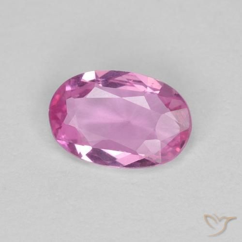 Safira Rosa escuro Natural 0.41ct, oval, VVS-VS
