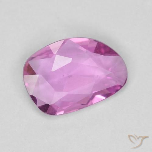 Safira Roxo Rosado Profundo Natural 0.55ct, Chique, VVS-VS