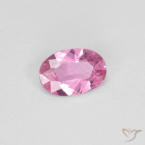Safira Roxo Real Rosa Natural 0.44ct, oval, VS