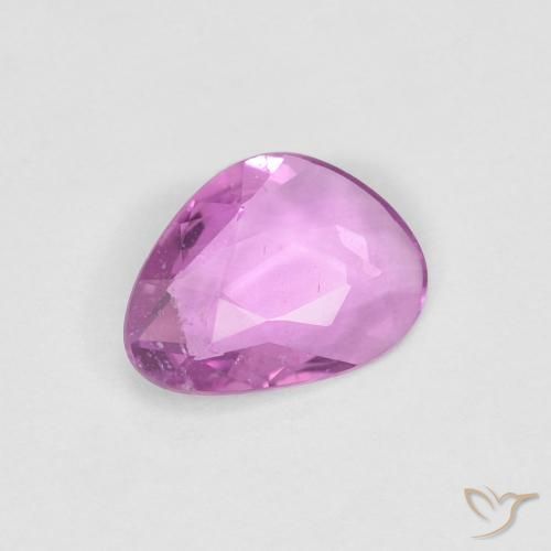 Safira Roxo rosado Natural 0.63ct, Chique, VS