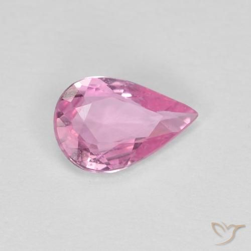 0.35ct Natural Rosa quente Safira, Formato de pêra, VVS