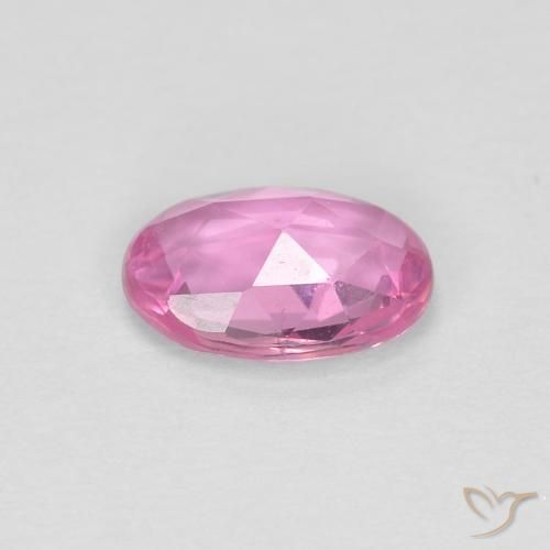 Safira rosa médio Natural 0.47ct, oval, VVS