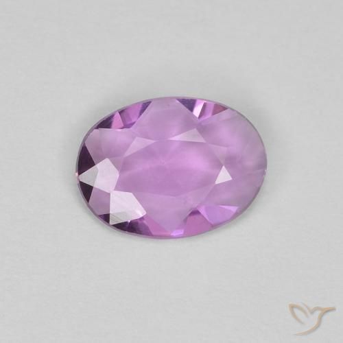 Safira Violeta rosado claro Natural 0.48ct, oval, VVS