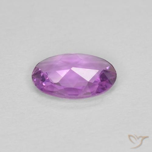 Safira Violeta rosado claro Natural 0.48ct, oval, VVS