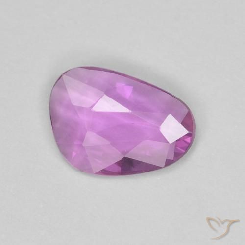 0.60ct Natural Roxo Rosado Intenso Safira, Chique, VVS