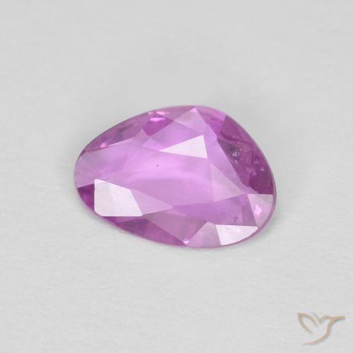 Safira Roxo Rosado Profundo Natural 0.51ct, Chique, VVS-VS