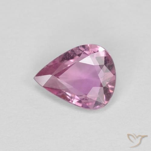 Safira roxo médio Natural 0.47ct, Formato de pêra, VS