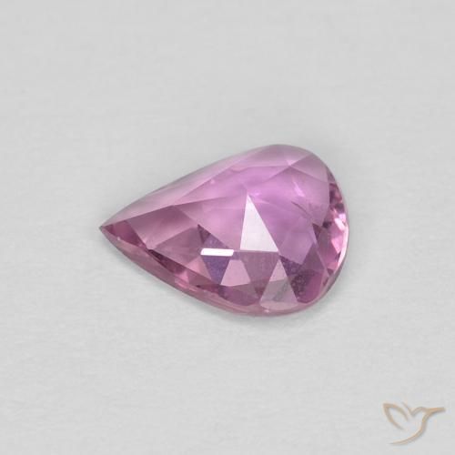 Safira roxo médio Natural 0.47ct, Formato de pêra, VS
