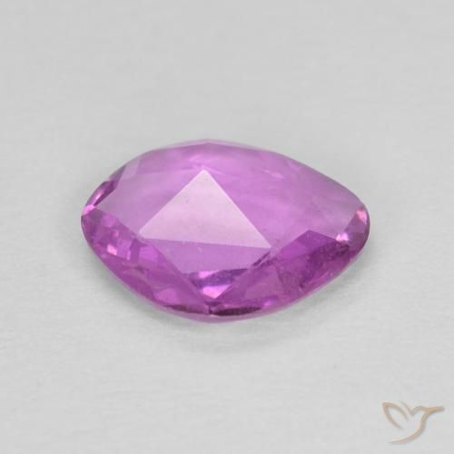 Safira roxo elétrico Natural 0.59ct, Chique, VS