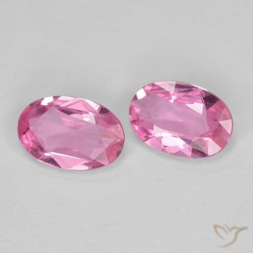Pedras preciosas de Safira Rosa Intenso natural de 0.80 ct, oval, VVS