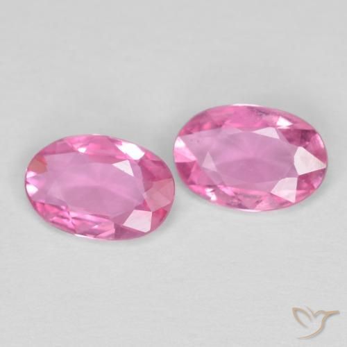 Pedras preciosas de Safira Roxo Real Rosa natural de 0.80 ct, oval, VS