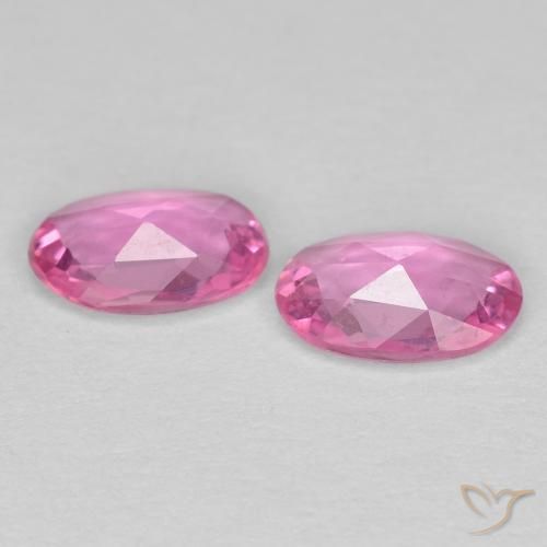 Pedras preciosas de Safira Roxo Real Rosa natural de 0.80 ct, oval, VS