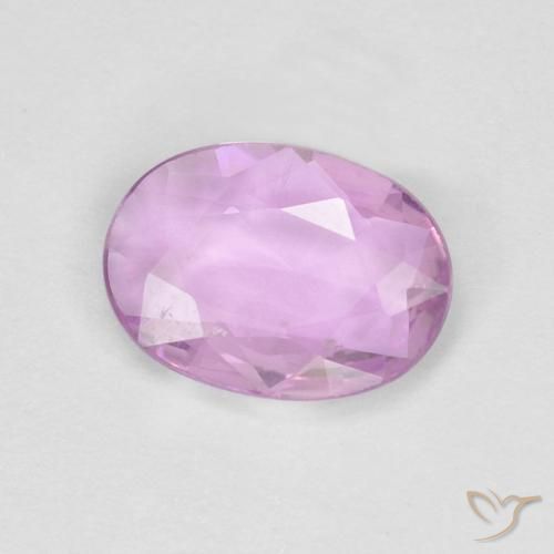 Safira roxo médio Natural 0.67ct, oval, VS