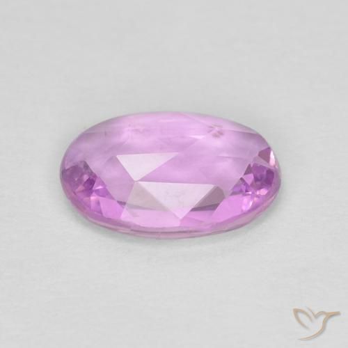 Safira roxo médio Natural 0.67ct, oval, VS