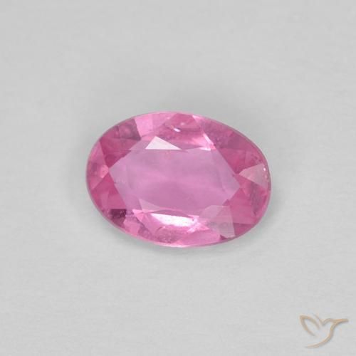 Safira Roxo Real Rosa Natural 0.44ct, oval, VS