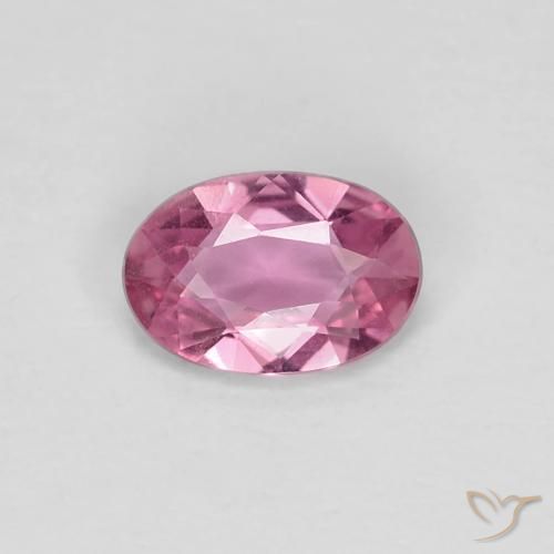 0.40ct Natural rosa médio Safira, oval, VVS-VS