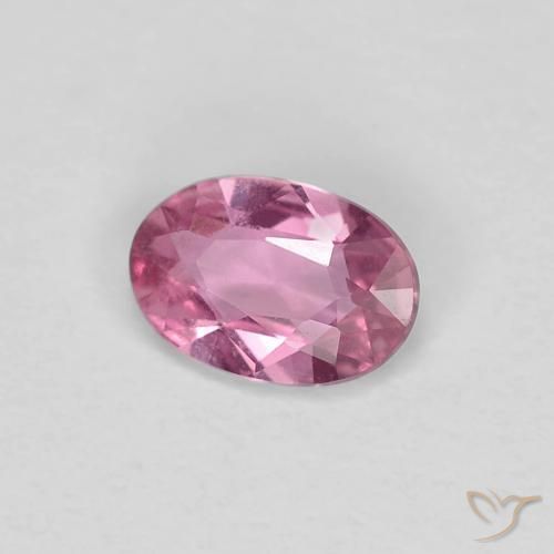 Safira rosa médio Natural 0.40ct, oval, VVS-VS