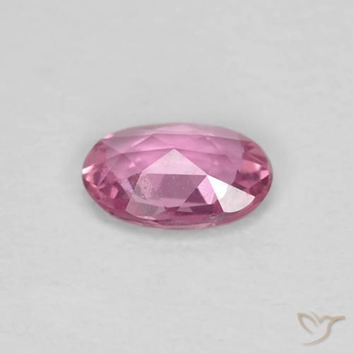 Safira rosa médio Natural 0.40ct, oval, VVS-VS