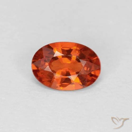 0.48ct Natural Vermelho Carmesim Brilhante Safira, oval, VVS