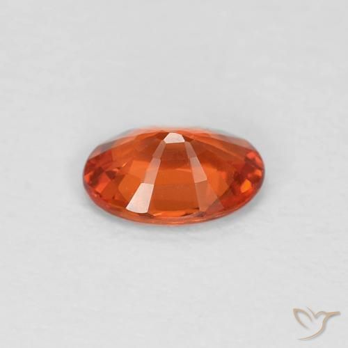 Safira Vermelho Carmesim Brilhante Natural 0.48ct, oval, VVS