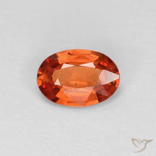 0.48ct Natural vermelho intenso Safira, oval, VVS-VS