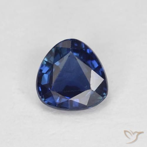 0.45ct Natural Crepúsculo Azul Safira, Trilhão, VVS-VS