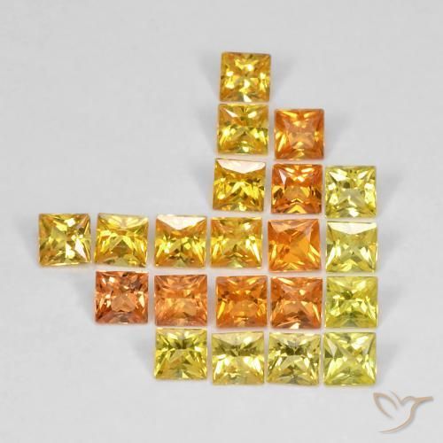 Pedras preciosas de Safira Multicolorido natural de 2.71 ct, Quadrado, VS