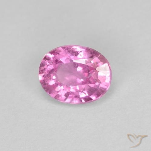 Safira rosa médio Natural 0.45ct, oval, VS