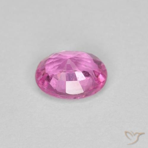 Safira rosa médio Natural 0.45ct, oval, VS