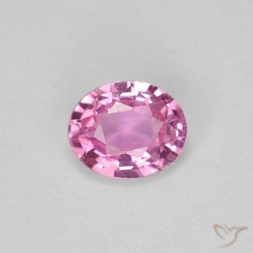 0.37ct Natural rosa médio Safira, oval, VVS-VS