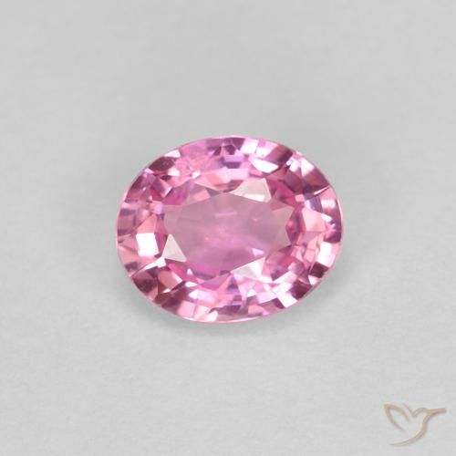 0.49ct Natural Roxo Real Rosa Safira, oval, VS