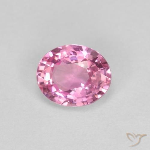 Safira Roxo Real Rosa Natural 0.49ct, oval, VS