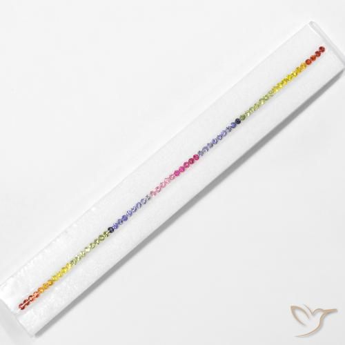 5.47ctw Natural Multicolorido Safira, Redondo, VS