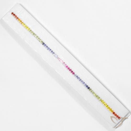 Pedras preciosas de Safira Multicolorido natural de 5.47 ct, Redondo, VS